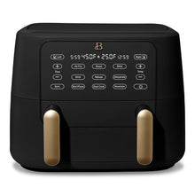Beautiful 9 Qt TriZone Dual Basket Air Fryer, EverGood Ceramic Nonstick Coating, by Drew Barrymore