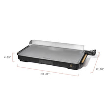 Beautiful XL Electric Griddle 12" x 22" with EverGood Ceramic Nonstick Coating, by Drew Barrymore