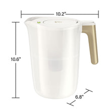 Beautiful by PUR 12 Cup Water Filtration Pitcher, W 10.2" x H 10.6" x L 6.8", White Icing (PPT120W)