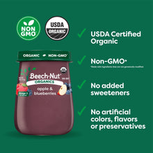 Beech-Nut Organics Stage 2 Organic Apple & Blueberries Baby Food, 4 oz Jar