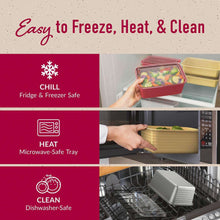 Bentgo Prep 30-Piece Deep-Dish Food Storage Set, Holiday Glitter Collection