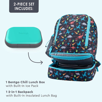 Bentgo Kids 2-in-1 Backpack & Insulated Lunch Bag & Box