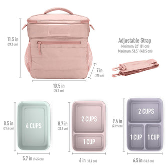 Bentgo Prep Deluxe Bag and Bentgo 60-Piece Meal Prep Container Set