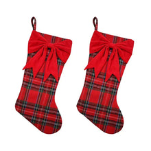 Berkley Jensen 2 pk. Christmas Stocking, Red Plaid