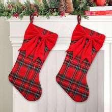 Berkley Jensen 2 pk. Christmas Stocking, Red Plaid