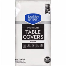 Berkley Jensen Premium Tablecovers - White, 6 ct.