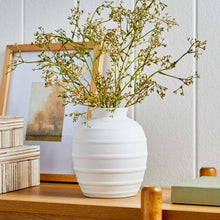 BetterHomes_GardensWhite8-InchTexturedRibbedCeramicVase - Brands For Less USA