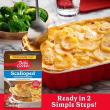 Betty Crocker Scalloped Casserole Potatoes, Made with Real Cheese, Twin Pack, 8 oz Box