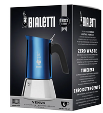 Bialetti Stovetop Espresso Maker Venus Blue, 6 Cup