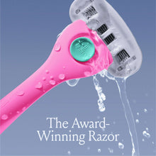 Billie Women’s Razor Kit, 1 Handle + 2 x 5-Blade Refills + Magnetic Holder, Malibu Color