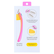 Billie Women’s Razor Kit, 1 Handle + 2 x 5-Blade Refills + Magnetic Holder, Malibu Color