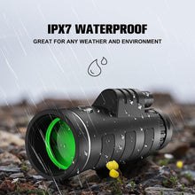Scootworks 40x60 Monocular Binoculars for Adults, HD Binoculars with Low Light Night Vision, Clear FMC BAK4 Prism Lens, Binoculars for Hunting Birds Watching Traveling Stargazing Outdoor Sport