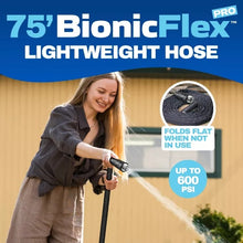 Bionic Flex Garden Hose 75Ft Water Hose Flexible Weatherproof Garden Hose