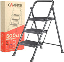 Black-3-Step-Stool-Foldable-Heavy-Duty-Foldable-Step-Stool-500-lbs-Capacity-Anti-Slip-Feet-Wide-Steps-Sturdy-Steel-Frame-Lightweight-Space-Saving-Des_98c7c4d2-7c4c-4d70-973f-4f0dd4f77 - Brands For Less USA