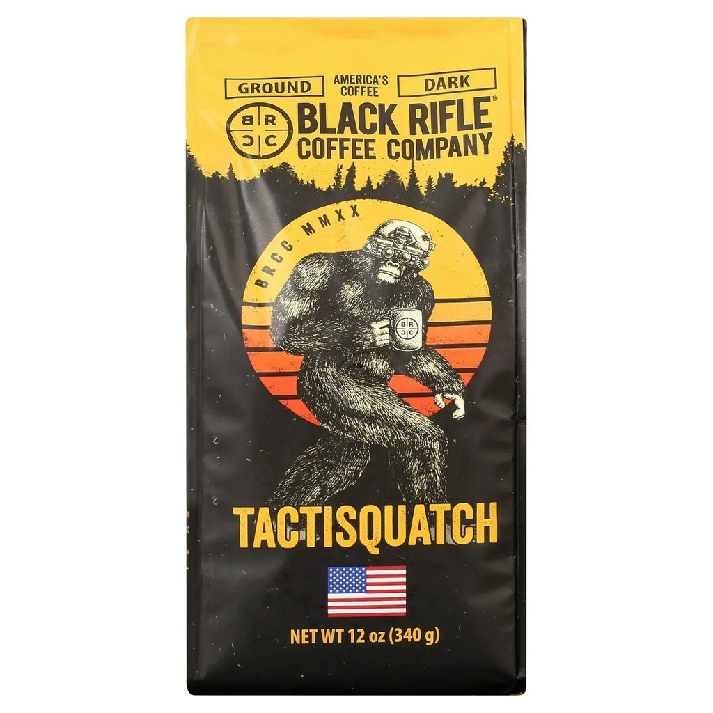 Black Rifle Coffee Tactisquatch, Dark Roast, Ground Coffee,12 oz ...