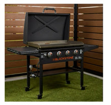 Blackstone Original 4-Burner 36" Propane Omnivore Outdoor Griddle with Hood and Folding Side Shelves