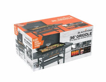 Blackstone Original 4-Burner 36" Propane Omnivore Outdoor Griddle with Hood and Folding Side Shelves