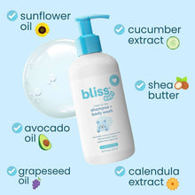 Bliss Baby Bath Bundle, 2-in-1 Shampoo + Body Wash & Lotion, 8 fl. oz., 2 pk.