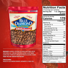 Blue Diamond Almonds, Smokehouse Flavored Snack Nuts Perfect for Snacking, 14oz Resealable Bag - Brands For Less USA