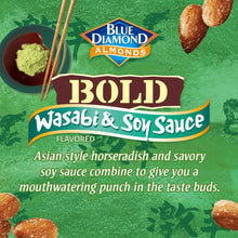 Blue Diamond Almonds, BOLD Flavored Wasabi & Soy Sauce Snack Nuts Perfect for Lunch, On-the-go, Healthy Options, 25oz Bag - Brands For Less USA