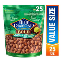 Blue Diamond Almonds, BOLD Flavored Wasabi & Soy Sauce Snack Nuts Perfect for Lunch, On-the-go, Healthy Options, 25oz Bag - Brands For Less USA