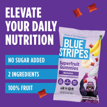 Blue Stripes Banana and Cacao Fruit Superfruit Gummies Club, 0.7 oz., 14 pk.