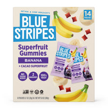 Blue Stripes Banana and Cacao Fruit Superfruit Gummies Club, 0.7 oz., 14 pk.