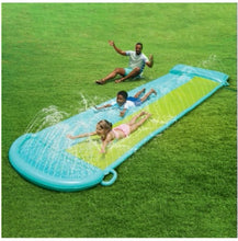 Bluescape 18ft Blue Double Lane Water Slide Racer, with Sprinklers, Age 5 to 12, Unisex