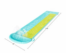 Bluescape 18ft Blue Double Lane Water Slide Racer, with Sprinklers, Age 5 to 12, Unisex