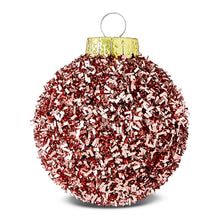 Blush Pink Tinsel Ball Christmas Ornaments, 2.5", 6 Count, by Holiday Time