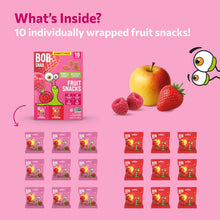 Bob Snail Fruit Snacks Variety Pack, Apple-Strawberry & Apple-Raspberry, 0.7 oz., 18 pk.