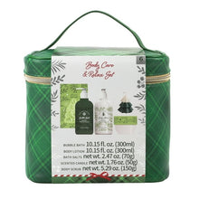 Body Care Portable Travel Set for Women, Relax and Care Set with Bubble Bath, Lotion, Bath Salts, Scented Candle, and Body Scrub