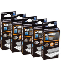 Bostitch 1/4" Premium Staples, Standard Chisel Point, 5,000 Staples, 5-count