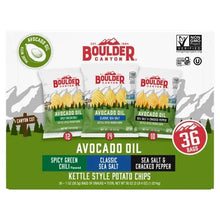 Boulder Canyon Kettle Style Potato Chips, Variety Pack, 1 oz, 36-count - Brands For Less USA