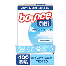 Bounce Select a Size Free & Gentle Dryer Sheets, Unscented, 400 ct. - Brands For Less USA