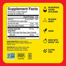 Bragg Apple Cider Vinegar Supplement Capsules, 180 ct.