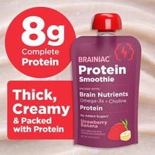 Brainiac Protein Smoothie, Strawberry & Banana, 4 oz., 20 ct.