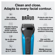 BraunRechargeableElectricShaver_Series33010s_Wet_Dry8 - Brands For Less USA