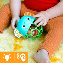 Bright Starts Giggle & Glow Light-Up Rattle Elephant Toy, Multicolor, Newborn Ages 3 Months +