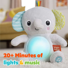 BrightStartsHug-a-ByeBabyElephantStuffedAnimalDual-ModeSoftToySoother-Gray4-_5 - Brands For Less USA