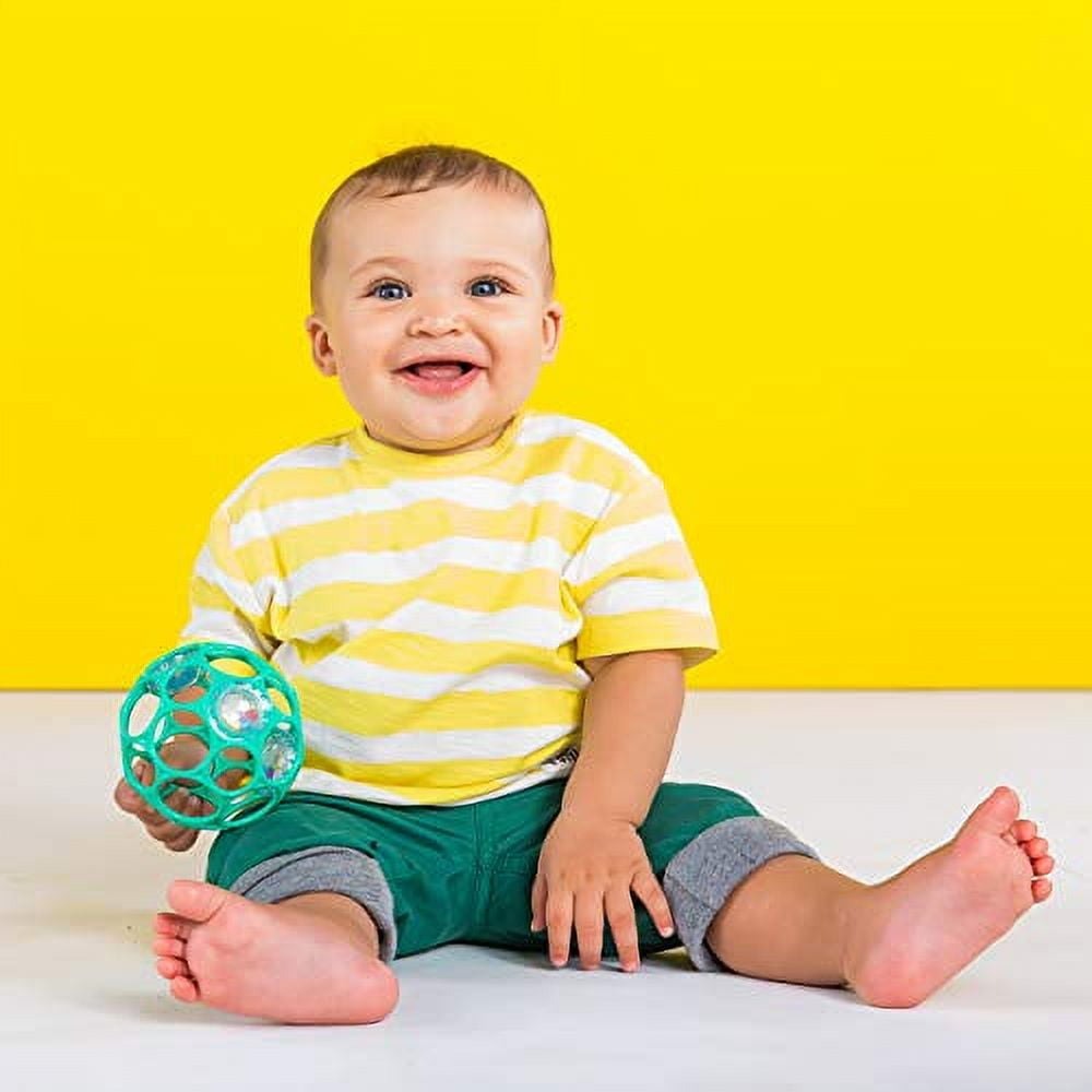 Bright Starts Oball Rattle Easy-Grasp Toy - Teal– Brands For Less USA