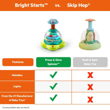 BrightStartsPress_GlowSpinnerBabyToywithLightsandSounds_ForAges6Months_3 - Brands For Less USA