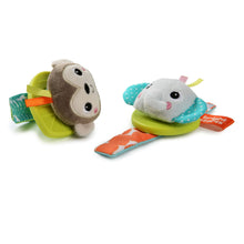 BrightStartsRattle_TeetheBabyWristPalsToy-Monkey_Elephant_AgesNewborn_3 - Brands For Less USA
