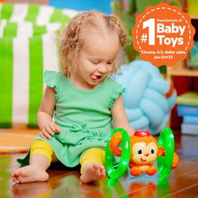 Bright Starts Roll & Glow Monkey Baby Toy with Lights and Melodies, Ages 6 Months +