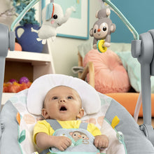 Bright Starts Whimsical Wild Portable Compact Baby Swing with Taggies, Unisex, Newborn and up