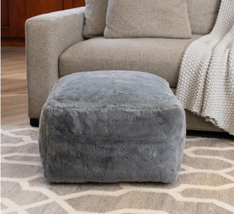 Bristol Faux Fur Pouf