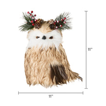 Brown Owl Christmas Tree Topper, 11.4 in, by Holiday Time