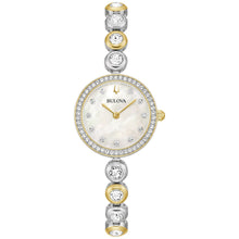 Bulova Ladies Crystal Collection Two-Tone 25mm Watch 98L299