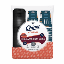 Chinet Comfort Insulated Cup & Lids, 16 oz./70 ct.