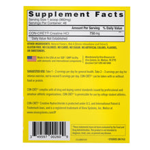 CON-CRET Creatine HCl Flavored Powder, Lemon Lime, 1.62 oz, 2-pack
